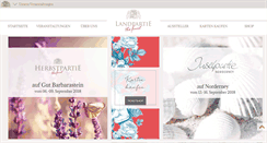 Desktop Screenshot of landpartie.com